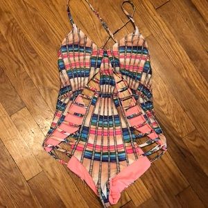 Mara Hoffman Open Work One Piece